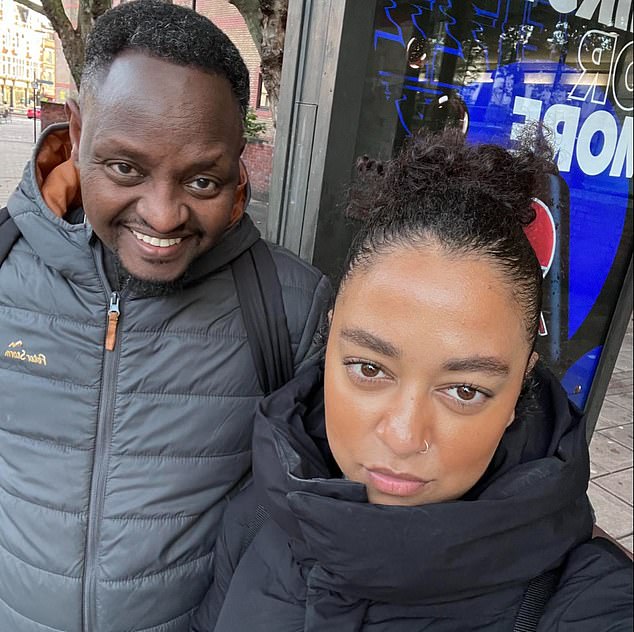 Daniel and Misti pictured together recently. Cheryl says she does not have any contact with her ex-husband, who remained on the Isle of Wight after they split and works in a supermarket