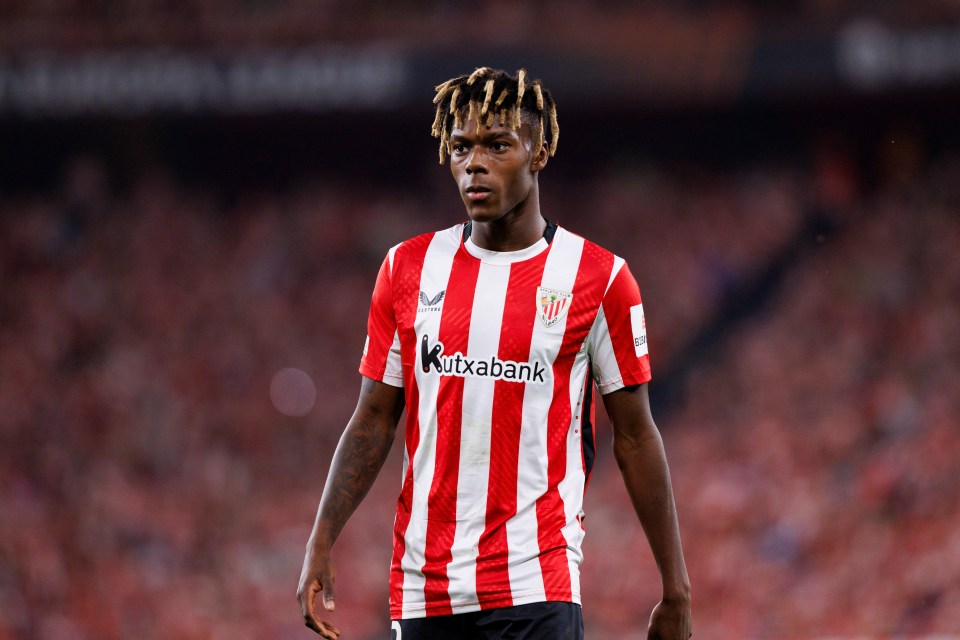 Nico Williams of Athletic Club.