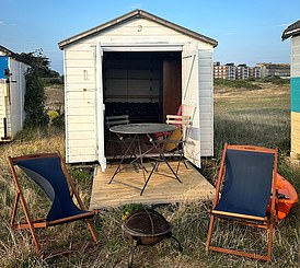 In Hayling Island, east of Portsmouth, this hut is on the beach and comes with a deck. £18,500. Hayling island: haylingproperty.co.uk