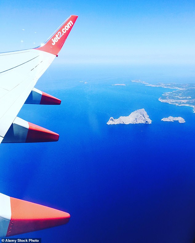 The altercation reportedly occurred on Jet2 flight LS1181 from Birmingham to Ibiza on Friday (Stock Image)