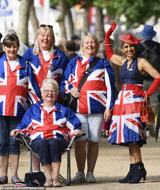 Royal fans flocked to London on Saturday for Trooping the Colour and they were blessed with fine weather