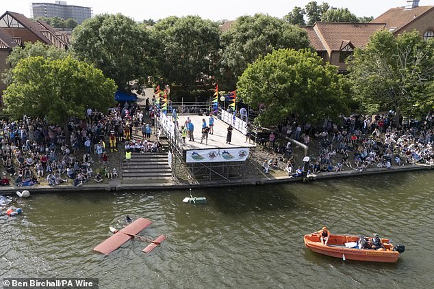 Crowds gather to enjoy the sunshine in Bristol as the warm weather holds strong in the UK
