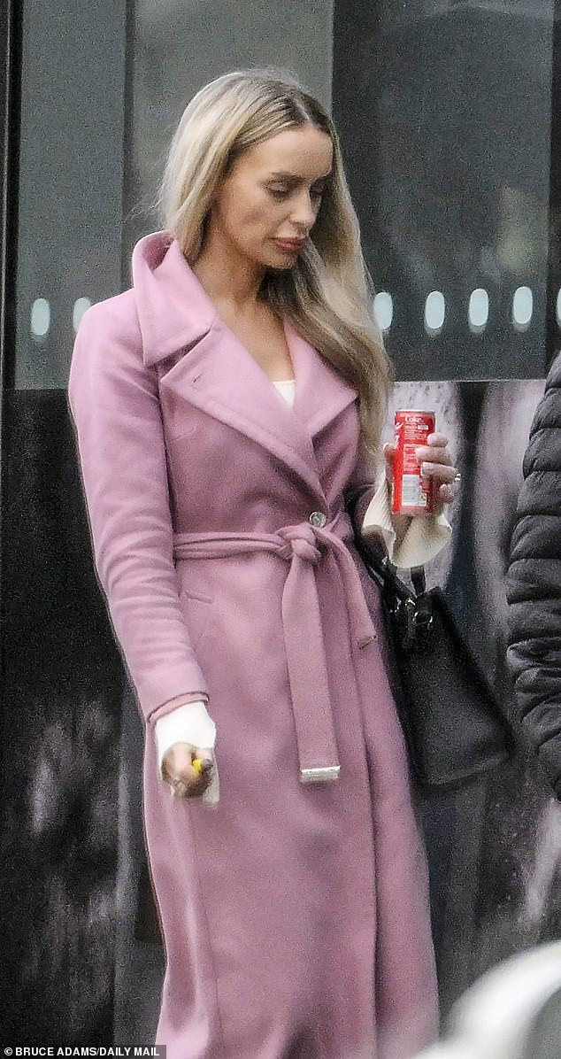 The Ted Baker jacket she wore to Cashman's trial is estimated to cost £350