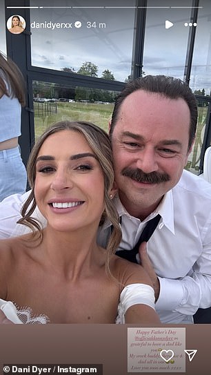 Meanwhile, Dani Dyer posted a loving tribute to her father Danny and shared pictures from her wedding day