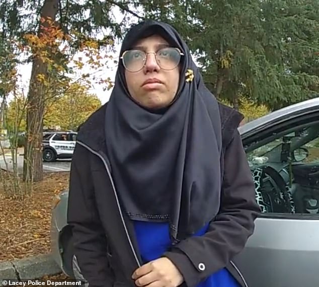 Haneen, 21, is accused of trying to fend off her younger sister's classmates so Zahraa could allegedly choke the girl to death in the 'honor killing'. Haneen has not been charged