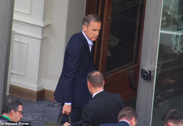 Canadian Prime minister Mark Carney attends Bilderberg in 2019, when he was the Governor of the Bank of England discussing 'The Future of Capitalism' with other bank bosses