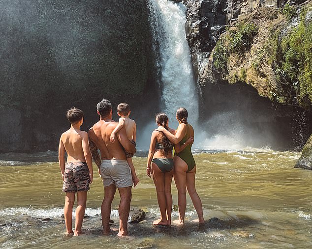 While the family's social media work has allowed them to travel to exotic destinations like the Maldives and Kenya, Clare argues the page doesn't reflect 'reality'