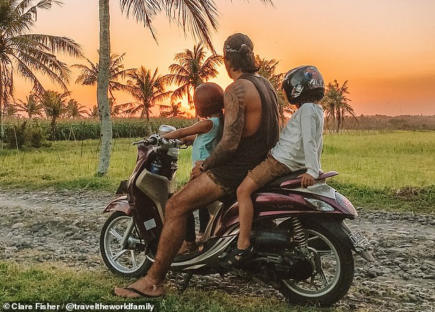 The family haven't settled on an exact destination yet and are planning to rent out their home in Barry and sell it once they've made a more permanent plan