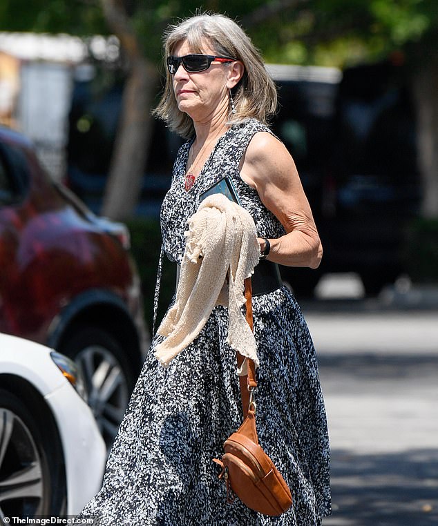 The actress stepped out in L.A. over the past weekend and showed off her summer style wearing a sleeveless, floral-patterned dress