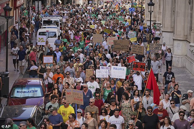 Activists have claimed more than 30,000 people attended the protest today