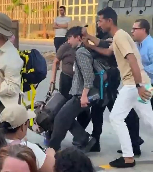 Large numbers of protesters were rounded-up onto buses and will be deported