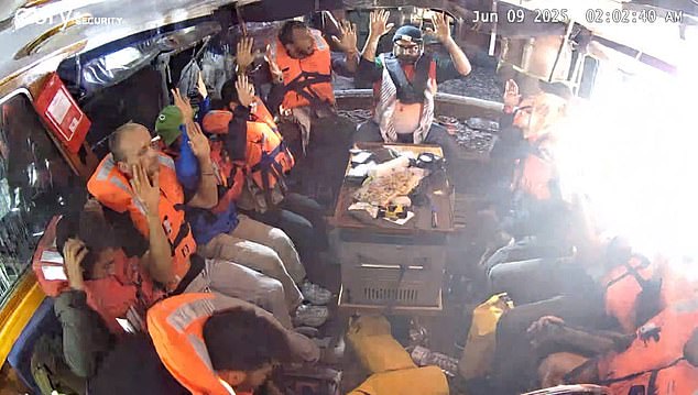 Thunberg, 22, was among 12 activists on board the ship, which hoped to 'break [Israel's] siege on the Gaza Strip' with a delivery of humanitarian aid