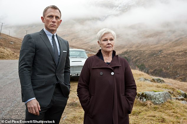 In contrast to Bond author Ian Fleming's dismissive portrayal of 'blithering women who thought they could do a man's work', female spies have risen to the top of every UK intelligence agency, apart from MI6. Pictured: Daniel Craig and Judi Dench as James Bond and M in 2012 Bond film Skyfall