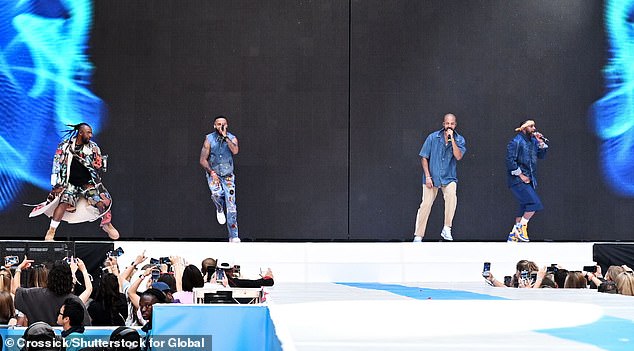 Dressed in trendy denim looks they sang medley of JLS classics, including Club is Alive, She Makes Me Wanna, Beat Again and Everybody in Love