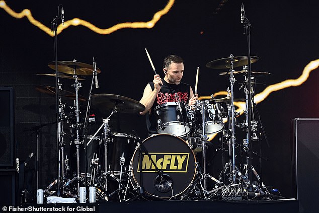 McFly's Harry Judd was on drums