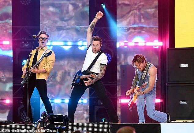 Busted and McFly joined forces for their nostalgic performance