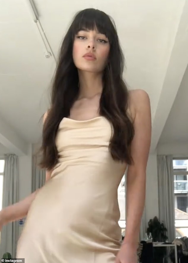 Meanwhile James is said to have split from model girlfriend Charlotte Rose Smith (pictured) last month and was also spotted back on the exclusive dating site.