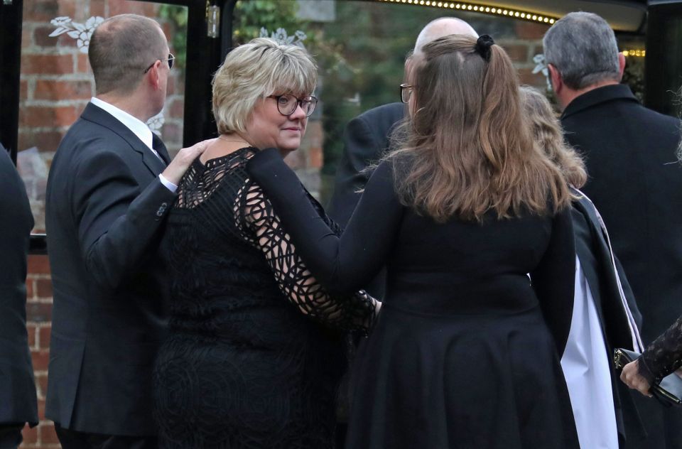 Libby Squire's parents at her funeral.