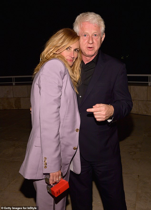 The actress, 57, is currently in the UK as she attended the 30th birthday party of Richard's daughter Scarlett Curtis