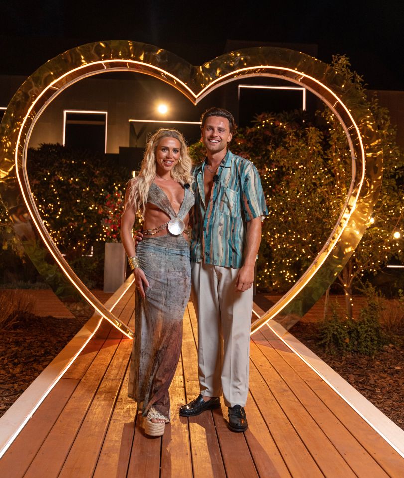 Gabby Allen and Casey O'Gorman at the Love Island: All Stars finale in South Africa.