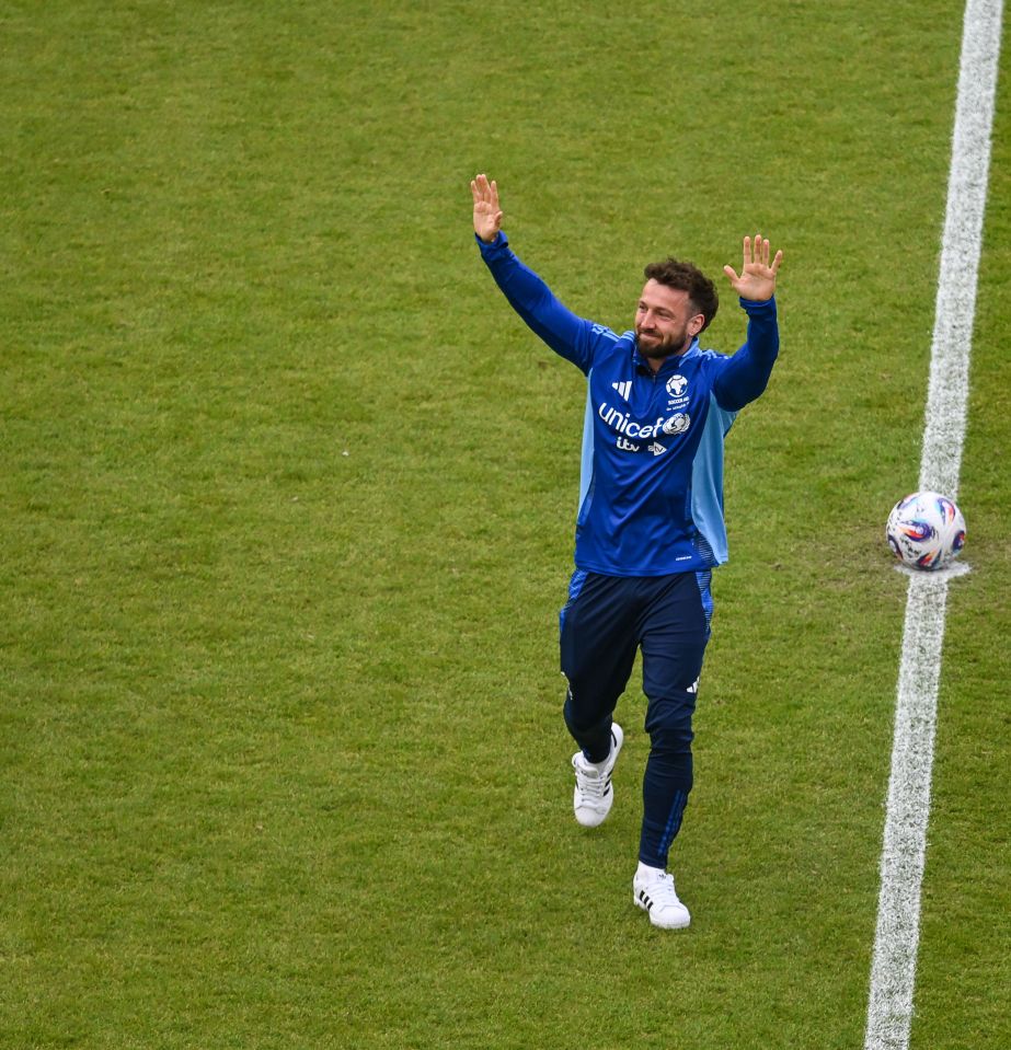 Sam Thompson at Soccer Aid for UNICEF.