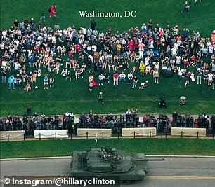 The crowd at Donald Trump's Washington parade