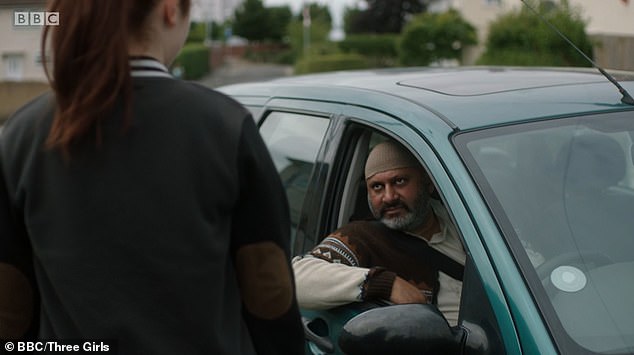 A scene from the 2017 BBC drama Three Girls about the Rochdale grooming scandal
