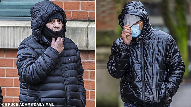 Mohammed Zahid (left) and Roheez Khan (right) are both facing lengthy jail sentences after being convicted of grooming young girls and raping them in Rochdale