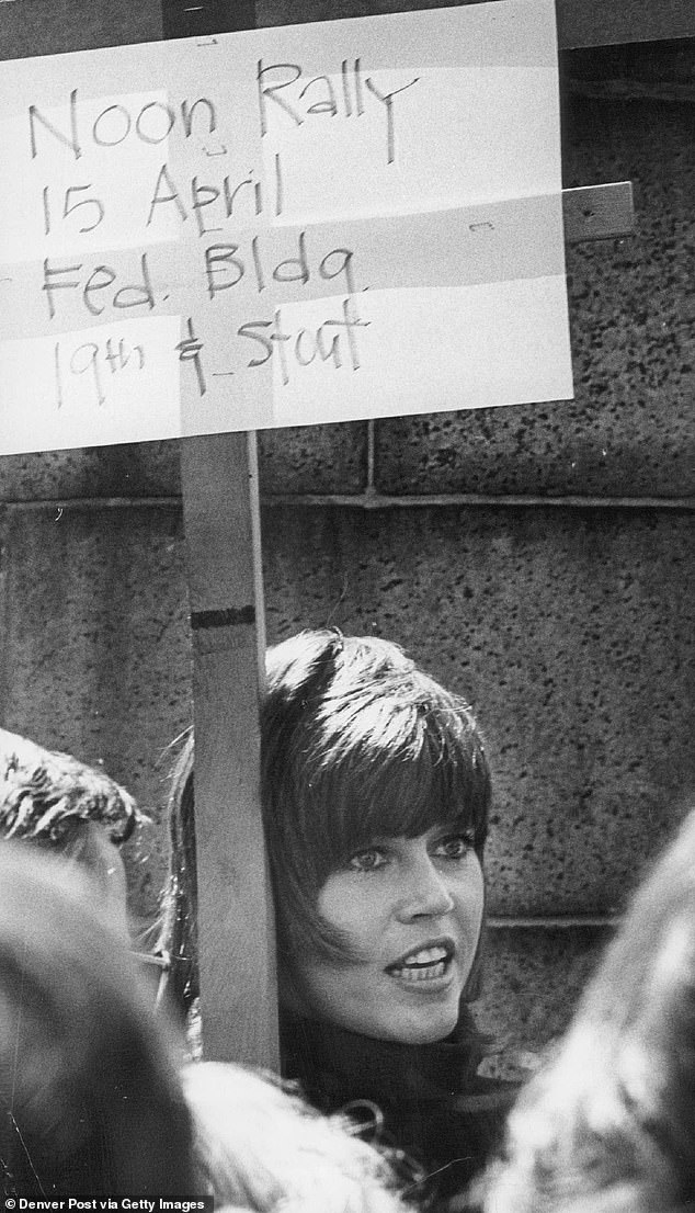 The seasoned activist, famously dubbed 'Hanoi Jane' for her stance against the Vietnam War, proudly spoke of her more recent arrests in her 80s for non-violent civil disobedience during climate change rallies.