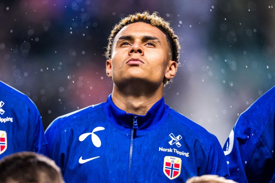 Mandatory Credit: Photo by MARIUS SIMENSEN/BILDBYRAN/Shutterstock (15349441da) Antonio Nusa of Norway ahead of the FIFA World Cup Qualifier football match between Estonia and Norway on June 9, 2025 in Tallinn. Football, FIFA World Cup Qualifier, Estonia - Norway, Tallinn - 09 Jun 2025
