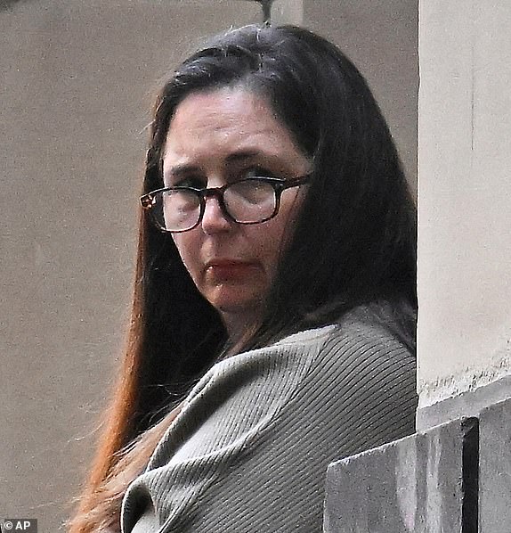 Erin Patterson, the woman accused of serving her ex-husband's family poisonous mushrooms, is photographed in Melbourne, Australia, on April 15, 2025. (James Ross/AAP Image via AP)