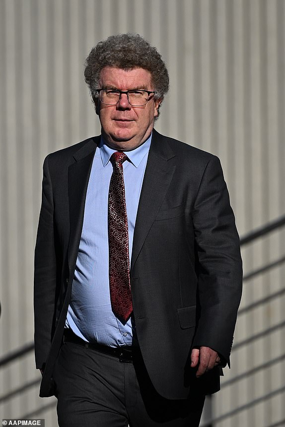 Witness Dr Matthew Sorrell arrives to the Supreme Court sitting at the Latrobe Valley Courts in Morwell, Victoria, Monday, May 19, 2025. (AAP Image/James Ross) NO ARCHIVING