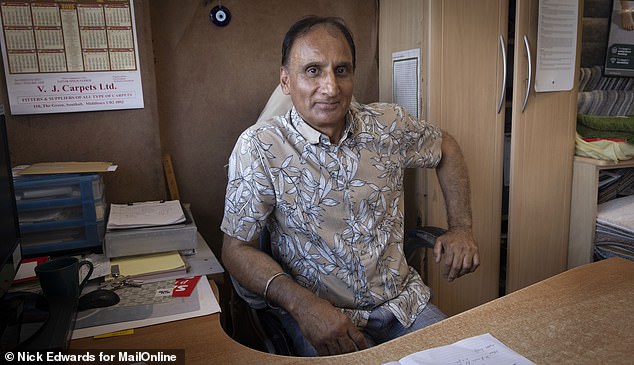 Satvir Pander, 65, who has lived in Southall nearly all his life, believes that unemployed people aren't making enough of an effort to find jobs