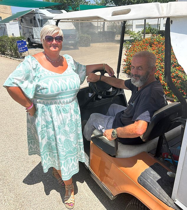 Janet, pictured with the groundsman, was able to purchase her home and the first year of ground rent for €43,000