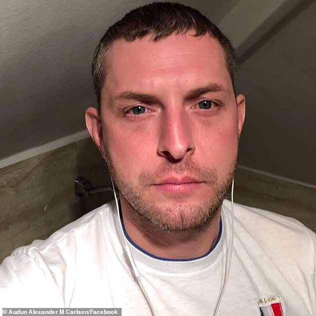 Conviction: The singer, 63, served four months out of a 15-month jail sentence after being found guilty of assault and the false imprisonment of male escort Auden Carlsen (pictured)