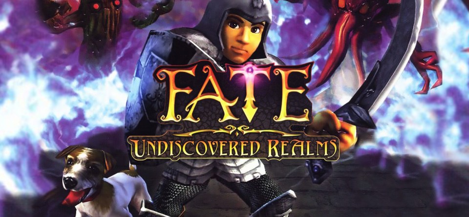 Screenshot of FATE: Undiscovered Realm gameplay showing a character fighting zombies.