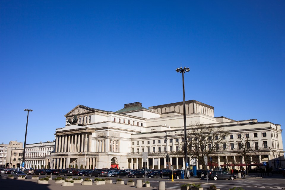 Grand Theater and National Opera in Warsaw, Poland.