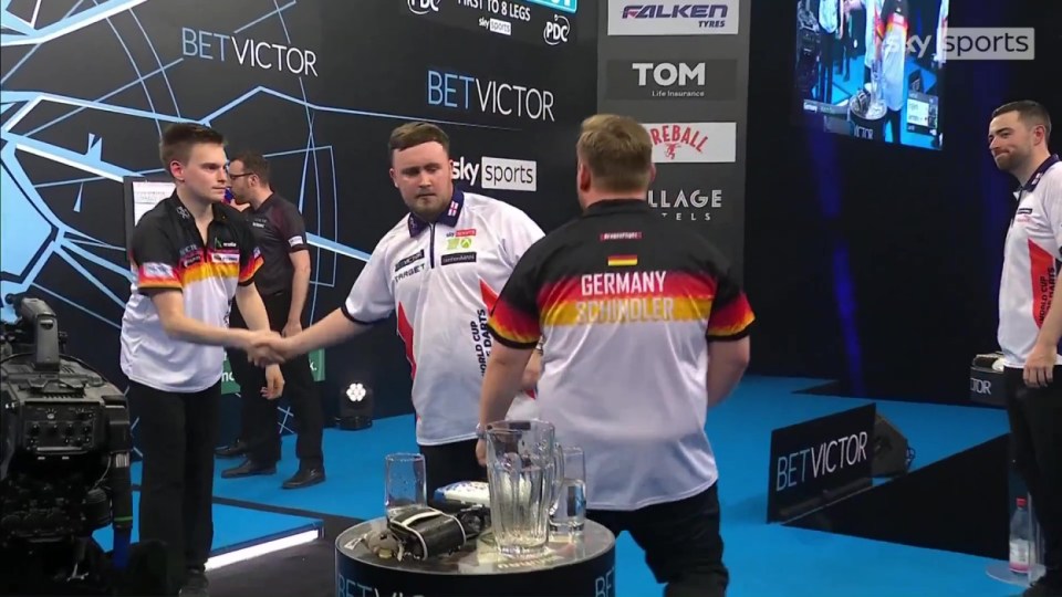 Luke Littler and Luke Humphries STUNNED by Germany at World Cup of Darts as fans joke 'they're like Gerrard and Lampard', , GERMANY KNOCK ENGLAND OUT OF THE WORLD CUP OF DARTS!
