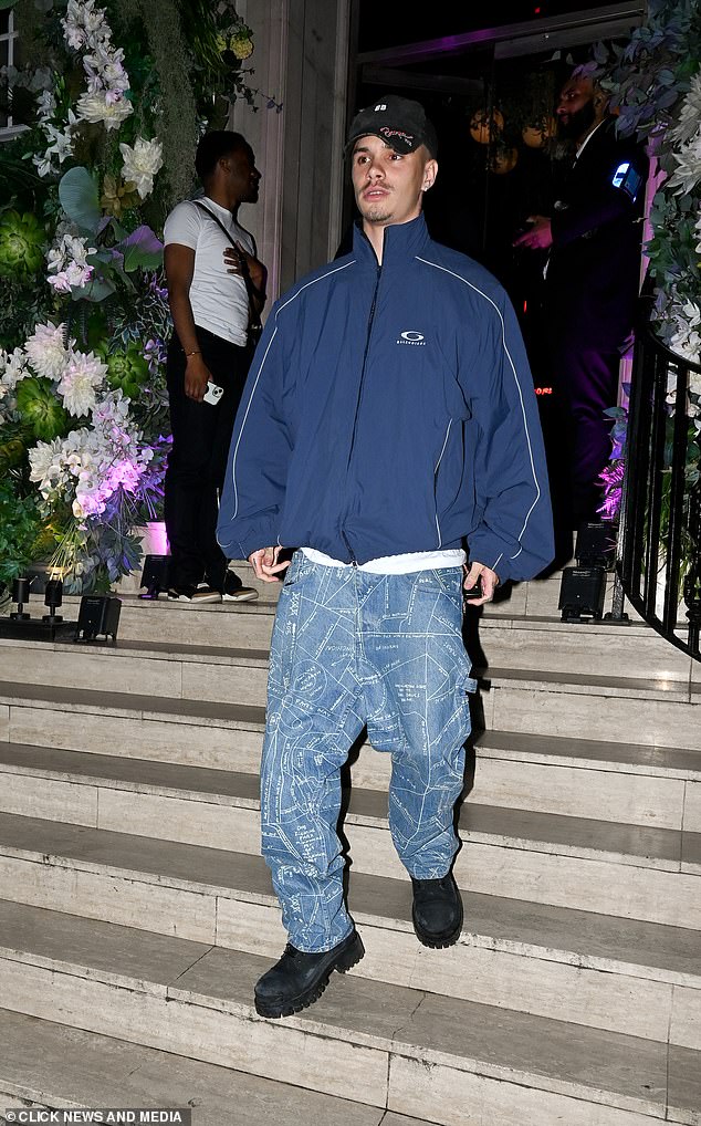 Romeo pictured over the weekend following his break-up