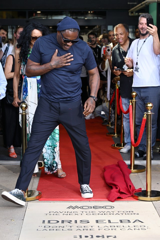 Idris Elba at the MOBO Paving the Way photocall.