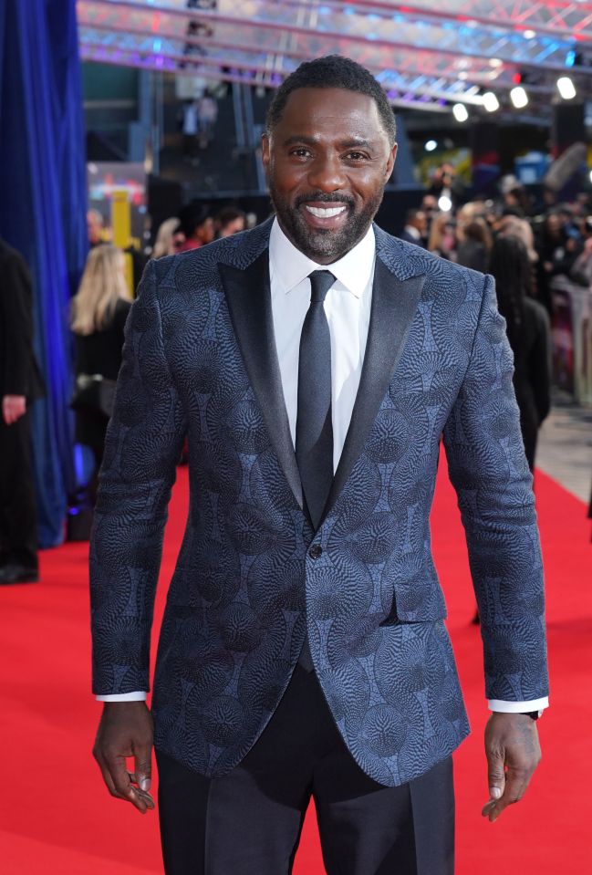 Idris Elba on a red carpet.