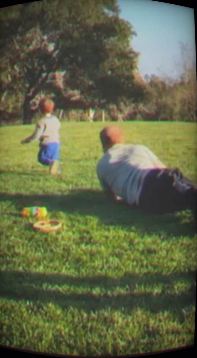 A similar clip from Meghan's post shows a much older Archie running around on the grass