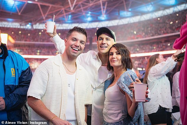 Hours earlier Aimee also posted a throwback from last year's Summertime Ball