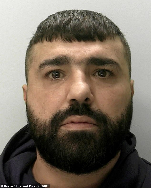 Curtis Smith, 22, and Altan Tezcan, 37, were sentenced to eight and a half years each after pleading guilty to aggravated burglary. Pictured: Altan Tezcan