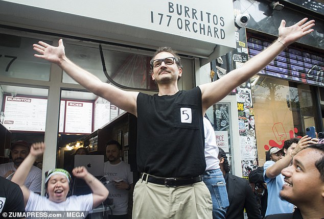 The event took place at Del North Mexican restaurant in New York City's Lower East Side neighborhood on Father's Day.