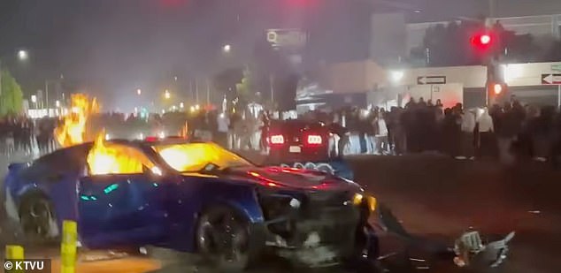 Reports indicate that one person was critically injured at the car shows as vehicles were set on fire and the streets descended into chaos
