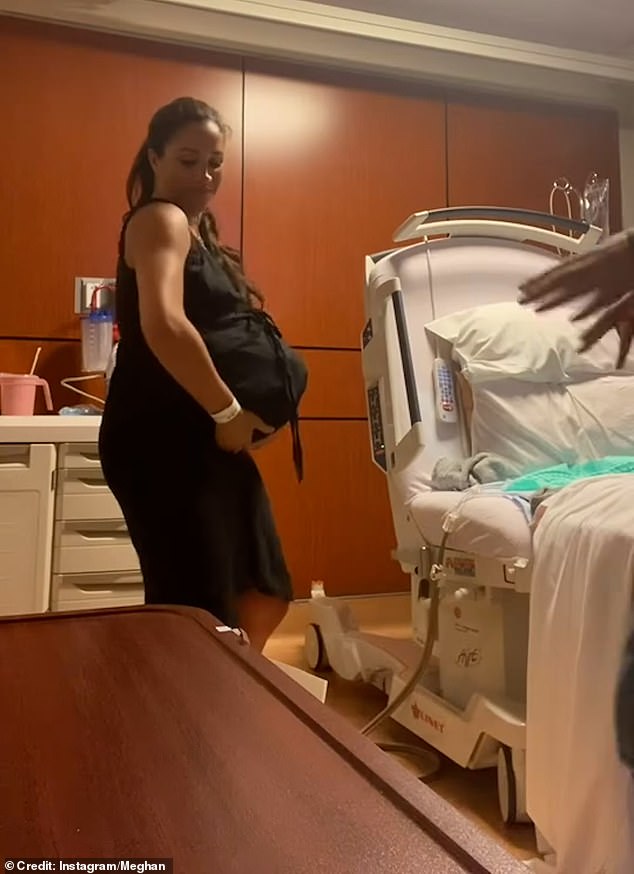 Meghan Markle posted a cringey video of her and Prince Harry dancing in a hospital room ahead of Lilibet's birth earlier this month