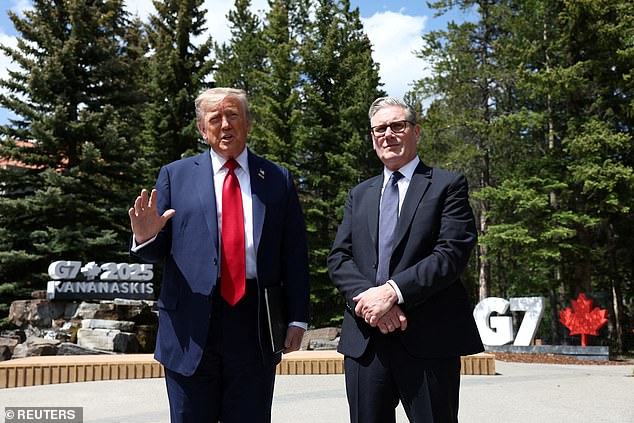 Meanwhile The Prime Minister was in Canada for the G7 summit boasting about the UK's 'world-leading effort' on tackling illegal migration