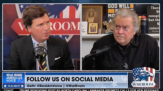 Journalist Tucker Carlson details his views on Israel and Iran with War Room host Steve Bannon