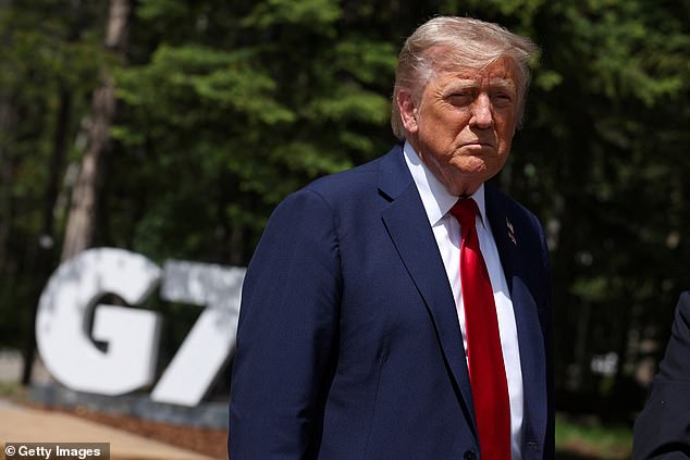 Donald Trump (pictured) reveals that as a child he was 'brilliant' at music, with his mother sending him for lessons